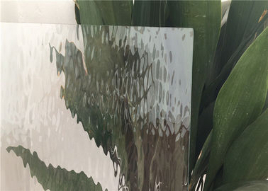 Figured Decorative Patterned Glass 90% Transmittance 3.2 Mm Ultra Clear Type