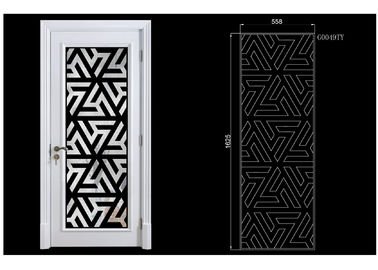 กระจกประตูเหล็กรูปวงรีสีดำด้านคลาสสิกโมเดิร์น 40 นิ้ว X 96 นิ้ว